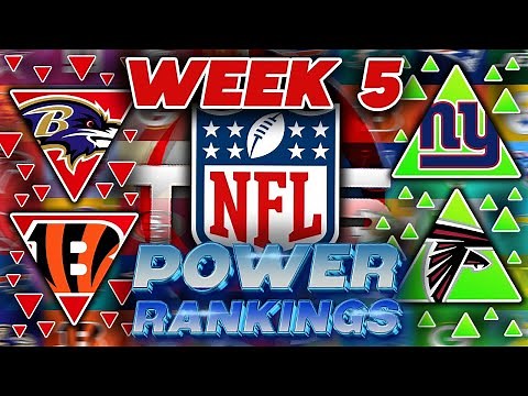 2025 NFL Power Rankings Week 5 Edition!