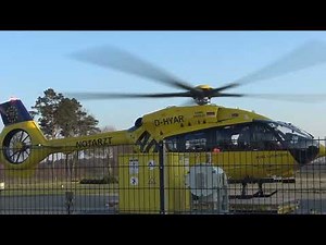 ADAC luftrettung 🚁 - Christoph Westfalen H145 D3 (D-HYAR) - Landing refueling take-off (March 2022)