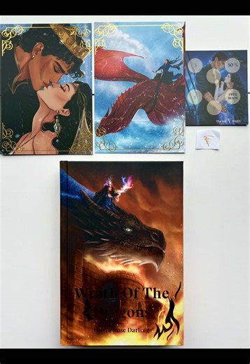 Wrath of the Dragons by @olivia🧚🏼‍♀️author @the.ink.pages edition 👑 Hardcover by @annarydz_art 👑 Endpapers by @knightfallart 👑 Overlays by @lynx_illustration 👑 Edges by @krisberel 👑 Design by @bookedkris, Maxim Chumakov #feartheflames #wrathofthedragons #theinkpages #fanart #bookart