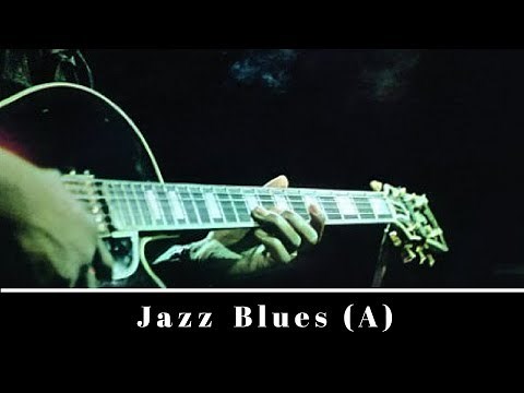 Easy Jazz Blues | Guitar Backing Jam Track (A)