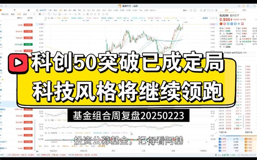 科创50突破已成定局，科技风格将继续领跑——基金组合周复盘20250223