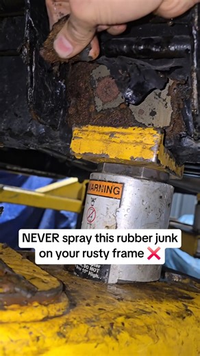 NextGen Car Care on Instagram: "Never put this on your rusty ride ❌ #rust #rubber #frame #protection #chevy #chevrolet #silverado #rustproof"
