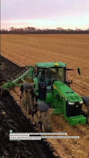 Massive Smart Tractor Plowing Power in Action 🚜🌾 #FarmingTech #BigTractor #AgriMachinery