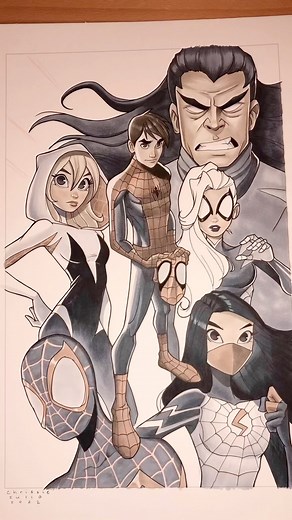 22K views · 2.2K reactions | New Original Artwork I am giving to @albertmoy Booth 3601 at NYCC! Albert will be selling all of my original artwork at the show. I will be in Artist Alley F-18 with books, prints, and more! More details soon… #originalcomicart | Chrissie Zullo Uminga | Facebook