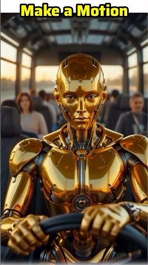 Robot Driving bus |fully autonomous AI powered self driving bus.