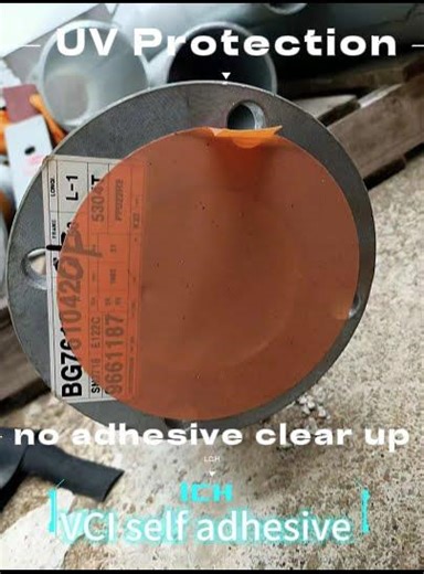 VCI Self adhsive flange and pipe protectors#sandblasting #shipping#coating