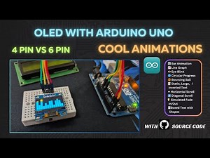 Oled display with Arduino UNO | I2C vs SPI | 4 Pin oled | Effects Demo #episode6 #arduinoproject