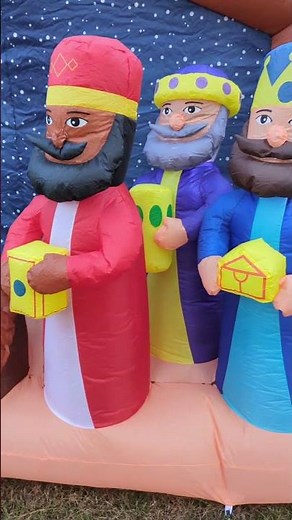 Inflatable Nativity Scene | Outdoor Christmas Decorations #christmasdecor