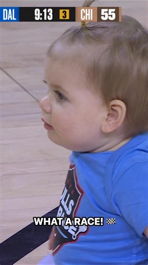 303K views · 2.6K reactions | An unbelievable comeback at the halftime baby race in Chicago!  | NBA | Facebook