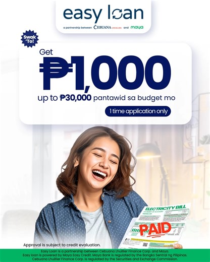 Never miss a due date again! Visit select Cebuana Lhuillier branches to learn more about Easy Loan. | Cebuana Lhuillier