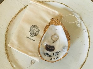Oyster Shell Personalized Ring Dish - Etsy