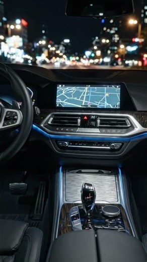 🌙 BMW X5 Interior Lights ✨ Ambient Night Mood! #bmwx5 #luxurycars #carinterior