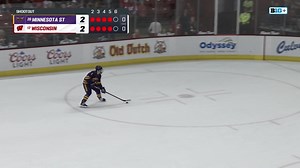Daniel Hauser held down the fort this weekend 🙌 Across two games, the freshman had 44 saves and a perfect 11 stops in the shootout! Watch some of his best shootout saves. | Wisconsin Men's Hockey