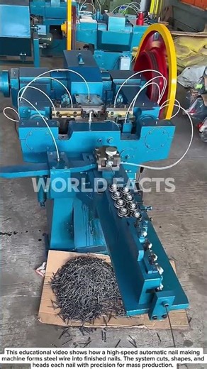High-Speed Automatic Nail Making Machine – Industrial Production Process