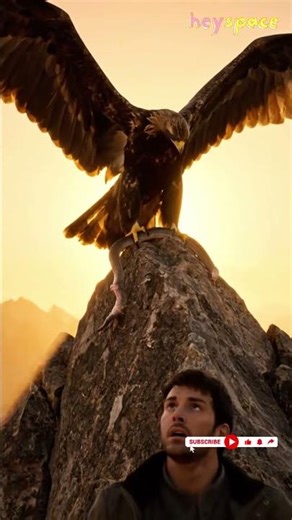 🦅 Eagle Defends Hiker from Venomous Snake Strike!