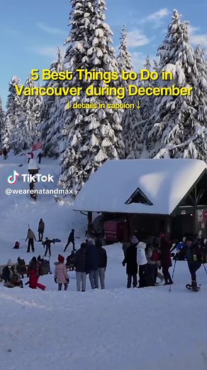 5 BEST Things To Do in Vancouver during December. As 'Team Skylar' gears up for holiday fun, here are 5 things you can do in Vancouver during this sparkling festive season 🌟 ☃️ Winter Wonderland at Grouse Mountain: Strap on those skates and glide under the stars at their ice rink! Plus, meet some reindeer pals and soak in those breathtaking views. ⛸️🦌❄️ 🚂 Bright Nights at Stanley Park: Twinkling lights, hot cocoa, and a train ride through a magical forest! I hope you guys were able to snag so