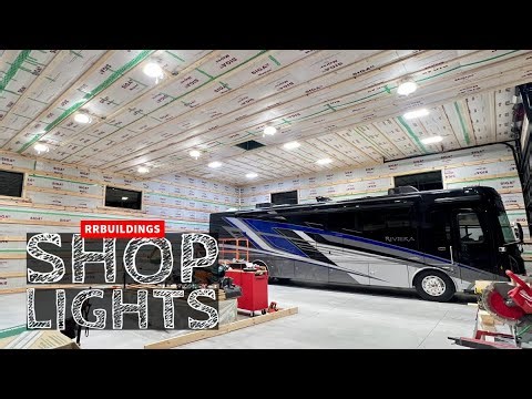 My Dream Shop: Installing ceiling shop lights