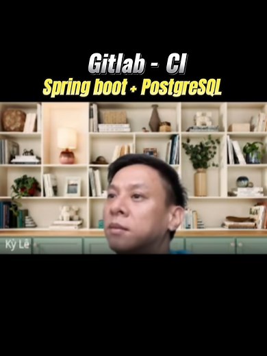 Gitlab CI với #java Spring boot PostgreSQL với #ongchuit #R2S #IT #OJT #code #developer