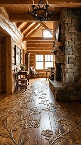 Amazing flooring design 😍 | Log Cabins