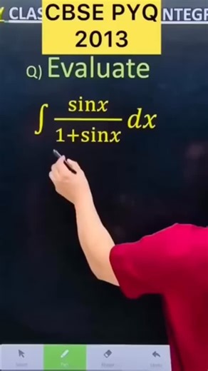 Shivang Gupta on Instagram: "Q) Integration ∫ sin x /(1+ sin x ) #class12 #cbse #maths #cbse2026 #maths #integrationclass12 #maths #integrationclass12 #integrationclass12 #cbse2024 #CBSE #cbse2024 #CBSE2025 #CBSE2025 #cbse2024 #CBSE2025 ,#cbse #maths #cbse2026 #maths #cbse2024 #CBSE2025 #maths #cbse2024 #CBSE2025 #integration ,#cbse #maths #cbse2026 #maths #cbse2024 #CBSE2025 #cbse #integration #cbse #maths #integration #cbse #maths #cbse2026 #cbse2024 #CBSE2025 #cbse #integration #cbse2024 #CBS