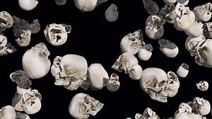 Download Skull Falling Element for free
