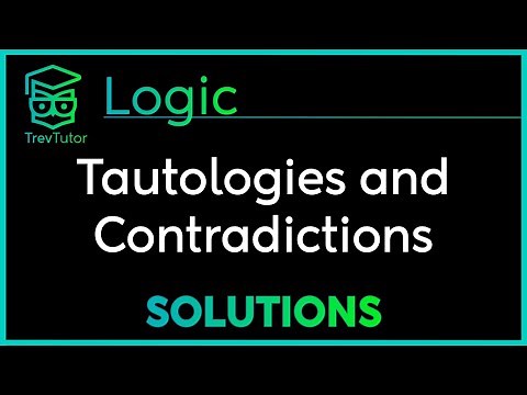 Three Exercises in TAUTOLOGIES, CONTRADICTIONS, and CONTINGENT WFFS - Logic