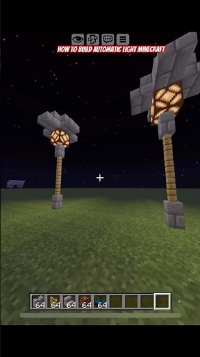 Minecraft main automatic light kaise banai| how to build automatic light in minecraft#minecraftbuild