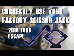 Factor scissor jacks are strong & easy to use if you know how. Find out here for a Ford Escape.