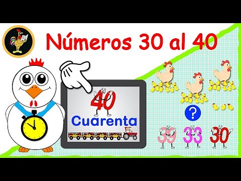 NÚMEROS 30 AL 40 🌀 APRENDE A CONTAR HASTA EL 40/ CUENTA DE 10 EN 10 / VIDEOS EDUCATIVOS PARA NIÑOS