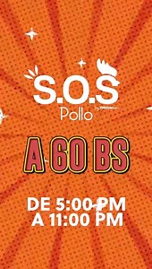 🚨 ¡Atención amantes del pollo! 🚨 El 30 de agosto el Capitán SOS activa misión especial: 👉 Rodizio de Tenders 🤩 Come todo lo que puedas por solo Bs. 60.- Una experiencia de sabor sin límites. ¡Reserva ya tu lugar! 𝐂𝐨𝐧𝐭á𝐜𝐭𝐚𝐧𝐨𝐬: 📲 77939601 - https://wa.link/7eqrqb 𝐄𝐧𝐜𝐮𝐞𝐧𝐭𝐫𝐚𝐧𝐨𝐬 𝐞𝐧: 📍 Paseo El Prado Nº 537 - Cochabamba | S.O.S Pollo