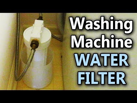 Washing Machine WATER FILTER remove Sediment Rust Brown Water Dirt Unclog screen fix slow no flow