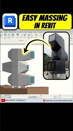 Easy Massing in Revit #revittutorial #bim #architecture