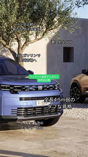 フィアットが放つ新型SUV、その名は「グリズリー」 #shorts