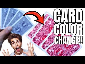 INSTANT Card Color Change Trick! Fool Your Friends & Family with 4 Cards! (Easy Tutorial)