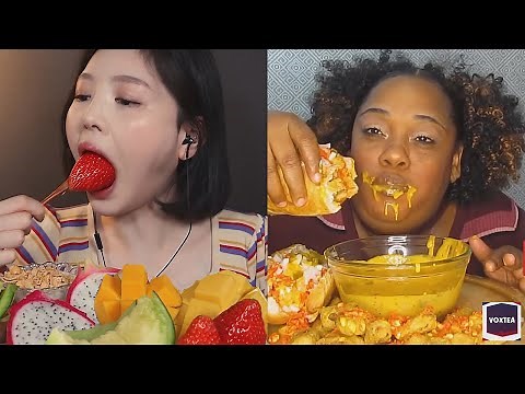 HEALTHY FOOD vs JUNK FOOD mukbangs