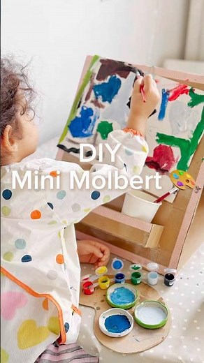 DIY Turn a Pizza Box into a Mini Easel! 🎨✨ (Easy Kids Craft)🎨 #diycrafts #5minutecrafts