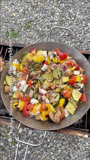 Grillgemüse - Schafskäse mit Gemüse grillen #gemüse #grillen