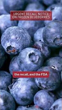 Frozen blueberries may be contaminated with listeria