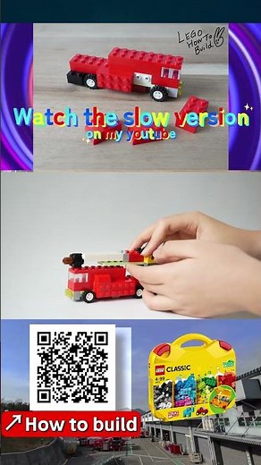 Learn how to build a Fire truck using Lego classic 10713 |消防車の作り方 #lego #レゴ #legomoc