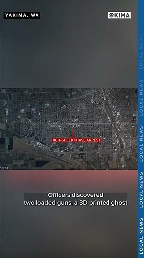Yakima police arrest driver after high-speed chase ends in crash, illegal guns found