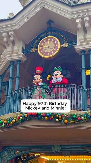 Happy 97th Birthday to these Disney icons!!! 🐭🎀 #disney #mickeymouse #minniemouse #disneyparks #disneylandparis | Lights, Camera, Magic