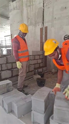 Block Work in Saudi Arabia.Building Construction Civil Work Riyadh Saudi Arabia. It's very hard work