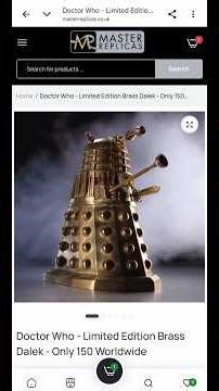 Master Replicas Limited Edition Doctor Who Brass Dalek Revealed