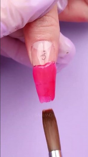 How to apply acrylic powder correctly?✅😆#acrylicnails #acrylic #saviland #nailart #nails