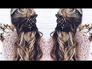 HALF-UP FRENCH-FISHTAIL BRAID + WAVES. EASY TO DO