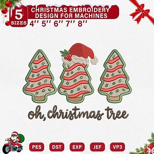 Oh Christmas Tree Embroidery File, Three Festive Trees Santa Hat Machine Design, Candy Stripe Holiday Digital Download, Xmas Sweater Decor - Etsy Canada