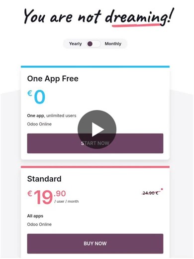 Odoo Pricing Comparison | Via laurea