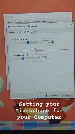how to set microphone computer notebook properly ตั้งค่าไมค์ยังไงให้เสียงไม่ซ่าๆแบบง่ายๆ