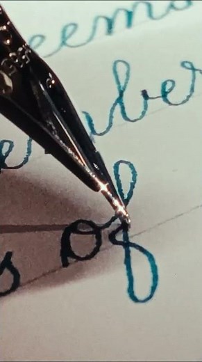 Left-Handed Calligraphy | Pilot Falcon Fountain Pen Copperplate Quote #Calligraphy #Handwriting