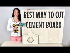 Best way to cut Cement Board